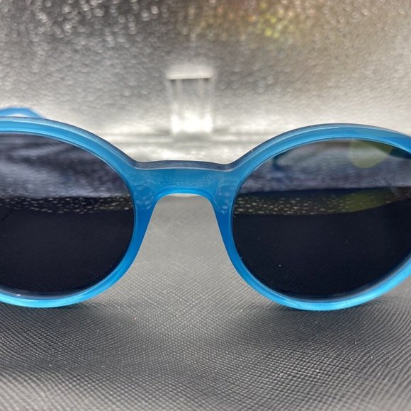 CÉLINE CL41408 21H Unisex Blue Plastic Round Sunglasses Shades 47/20/140 NWOT - Picture 3 of 4